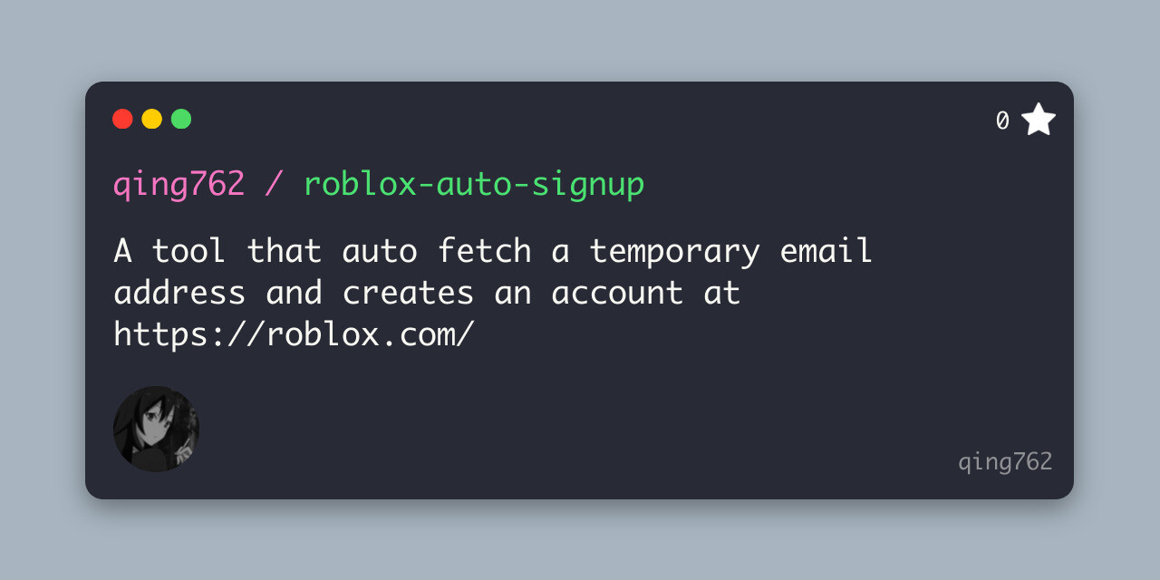Roblox Auto Signup